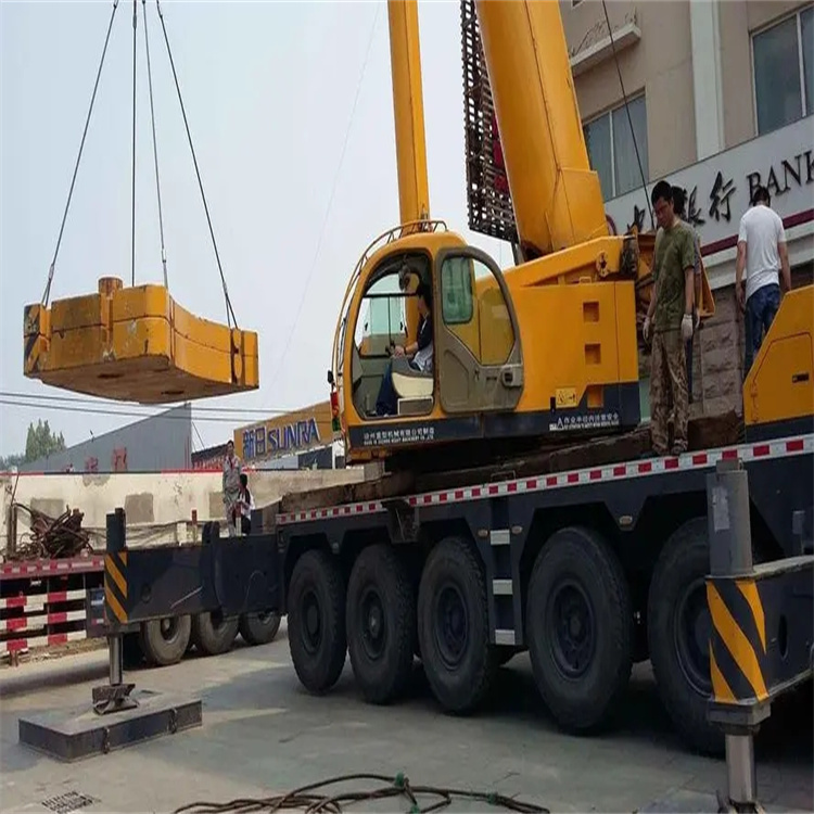 大名县当地吊车出租|机器吊装|75吨|工厂搬迁服务